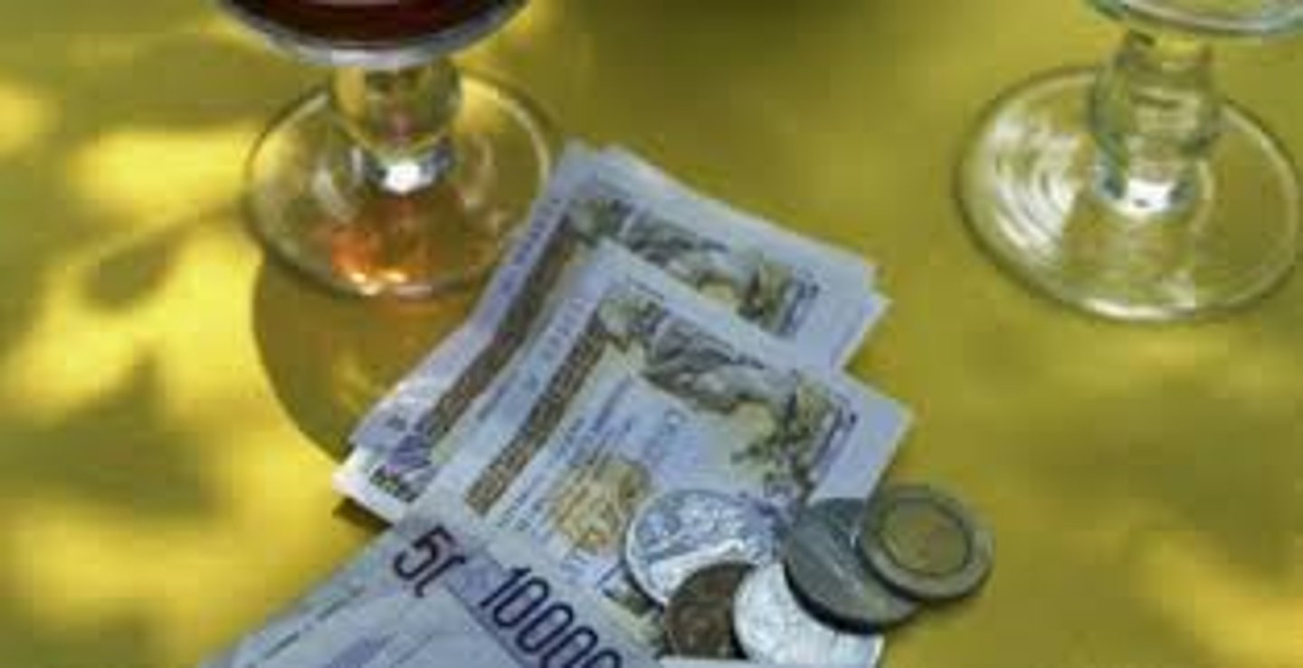 <p>to leave a tip</p>