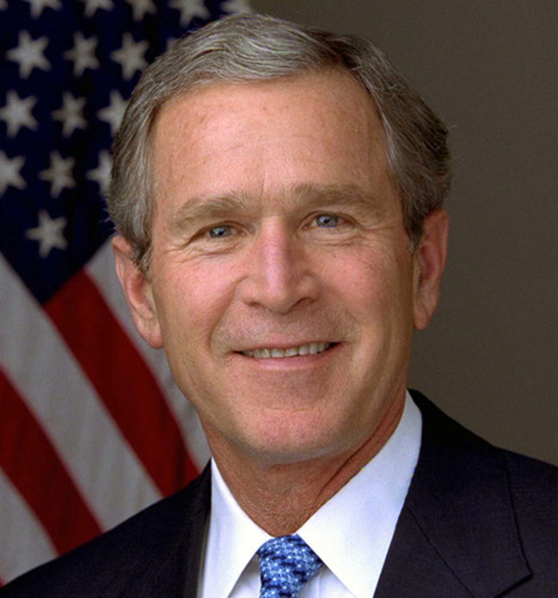 <p>43rd president of the US (2000, 2004) who began a campaign toward energy self-sufficiency and against terrorism in 2001; No Child Left Behind Act; USA Patriot Act</p>