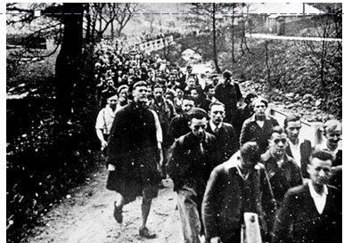 <p>Contemporary campaigns advocating pedestrian access and public rights to walk across lands and on public pathways.</p><p>A pivotal event in the British right to access open land movement, where activists protested against restrictions on walking across the countryside.</p>