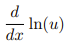 <p>Logarithm Rule [Derivative]</p>