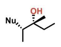 <p>basic conditions: Nu goes to less substituted C</p>