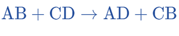 <p>A reaction where the positive and negative ions of two ionic compounds exchange places to form two new compounds.</p>