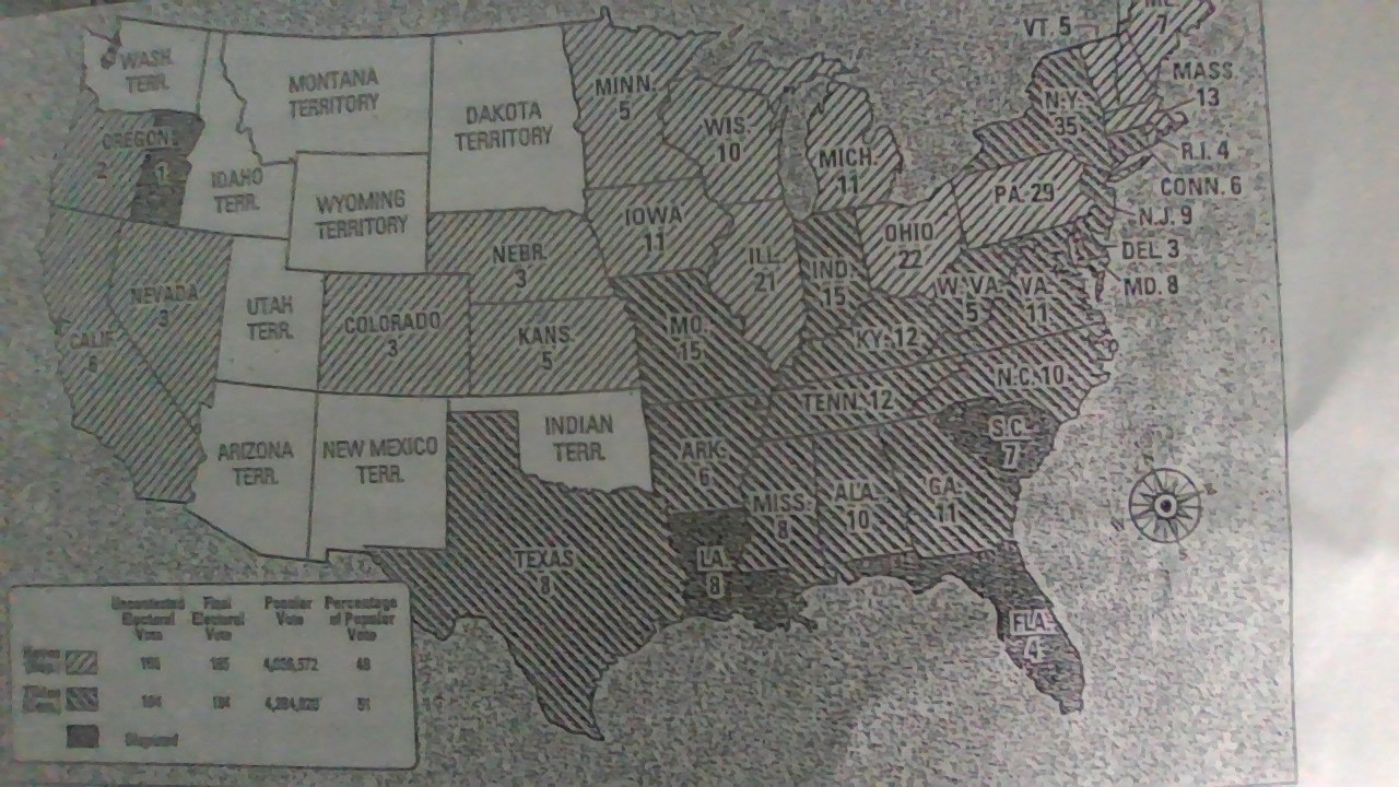 <p>What percentage of electoral votes was disputed?</p>