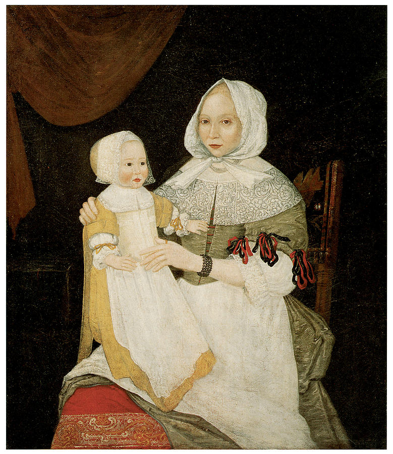 <p>Elizabeth Freake and baby Mary</p>