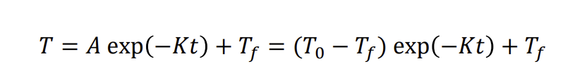<p>speed of change is categorised by time constant (1/K) or time when it reached 0.63(Tf-T0)</p>