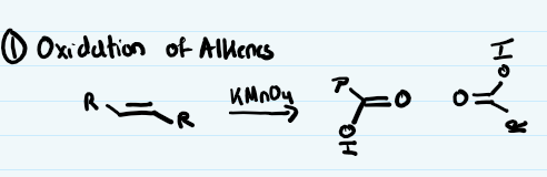 Oxidation using KMnO4