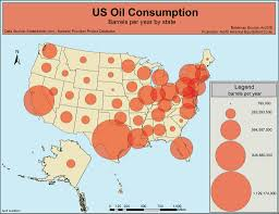 <p>use symbols of different sizes to indicate different  amount of a variable (quantity) </p>