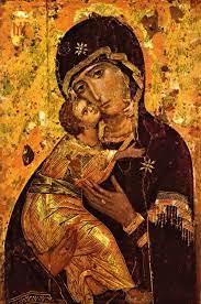 <p>12th century, commissioned in Constantinople, most important icon in Russia, Byzantine</p>