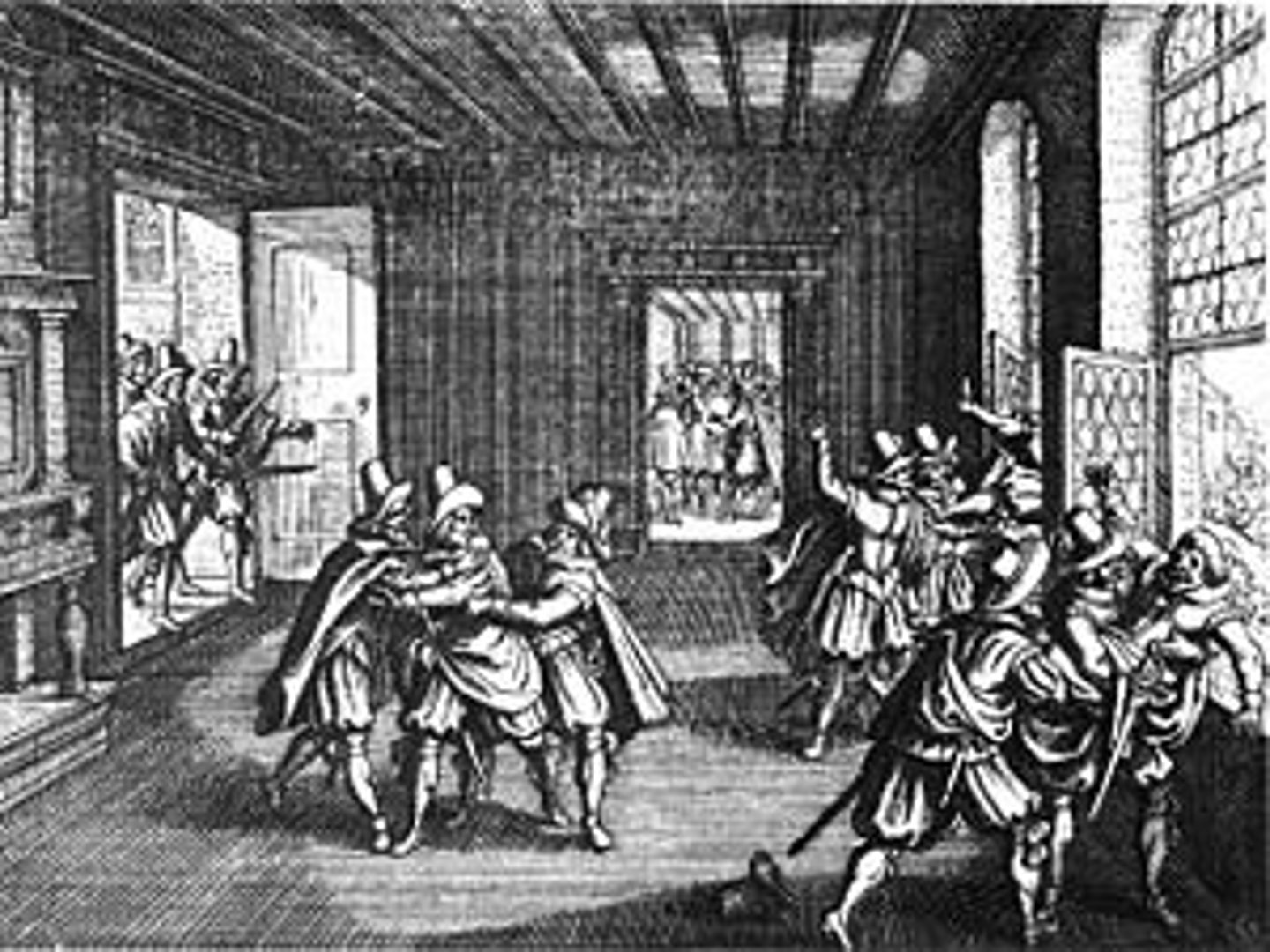 <p>The throwing of Catholic officials from a castle window in Prague, Bohemia. Did not like the Peace of Augsburg, wanted to be Protestant but Habsburg leader was Catholic</p>