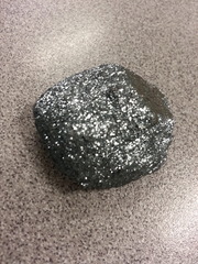 Steel Gray 
Streak: RED
Luster: Metallic
Hardness: 5-6
Cleavage: None
Other Properties: 2 forms