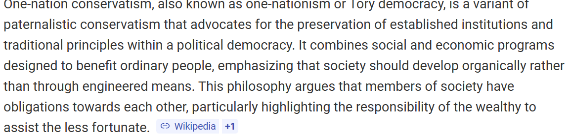 <p>Some redistribution of wealth</p><p>Michael Oakeshott</p><p>Industrialisation </p>