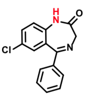 <p><span><em>– Active metabolite undergoes slower metabolism than parent. – Common intermediate from both Valium and Librium<br>– Accumulates with repeated administration<br>– After 1 wk discontinuation, it is detected in blood</em></span></p>