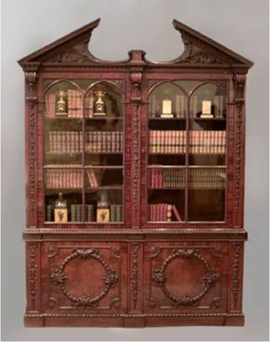 <p>broken pediment</p><p>gilding</p>