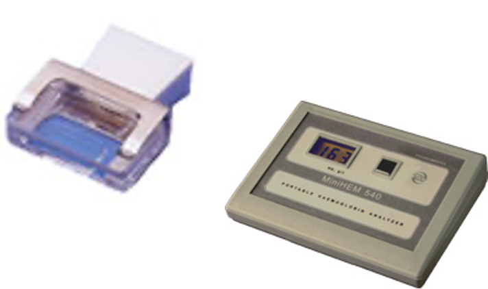 <p>Assesses hemoglobin content by lysing cells and comparing color to a standard; often with automated analyzers.</p><p><span>Low hemoglobin: anemia</span></p><p><span>high hemoglobin: dehydration or polycythemia  </span></p>