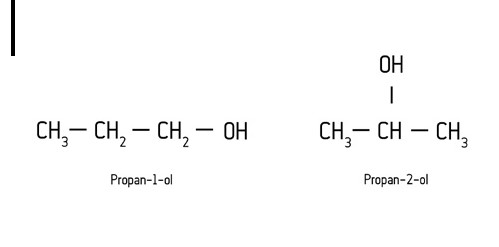 <p>This occurs when the functional group is attached to the main chain at different locations.</p><p>Examples of isomers of propanol:</p>