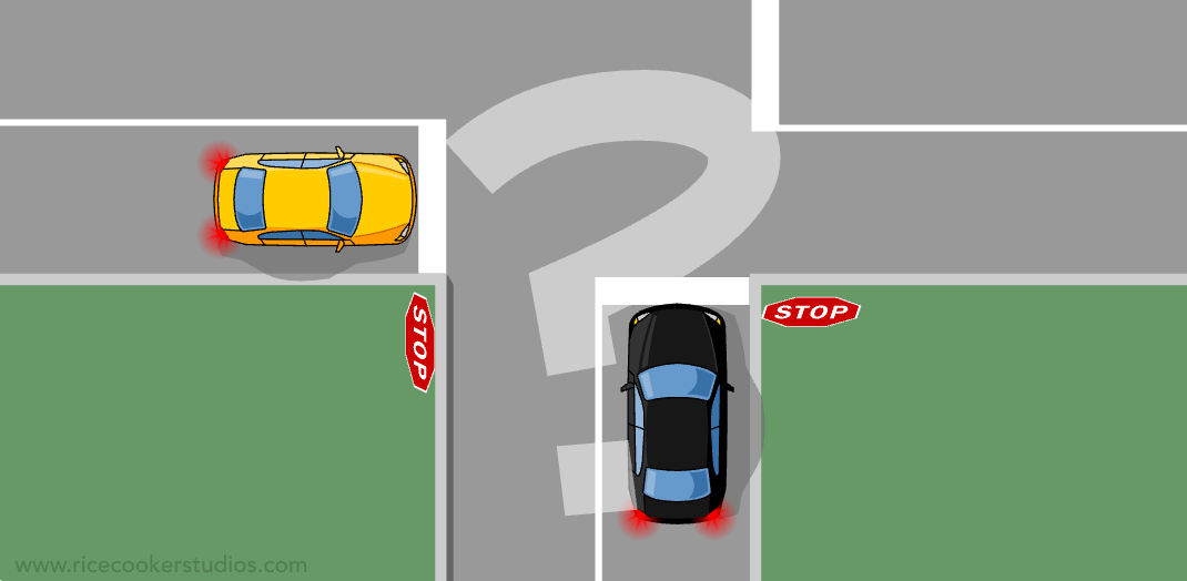 <p>black car</p>