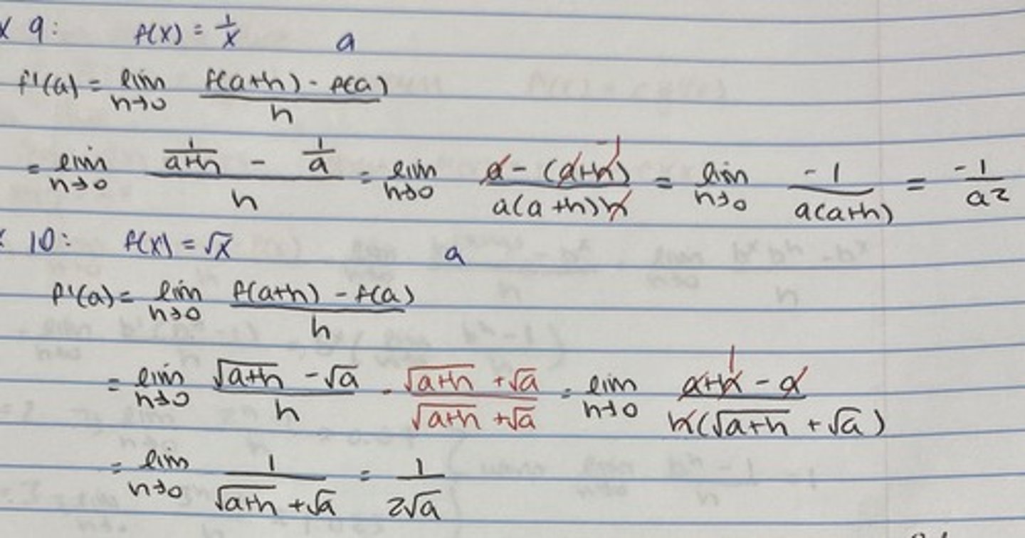 <p>1. Plug in everything but keep h the same</p><p>2. Factor things out so you can somehow cancel out the h in the denominator</p><p>3. Plug in 0 for h</p>
