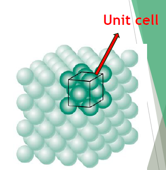 <p>Have a regularly repeating pattern of structural units called unit cells. </p>