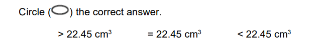 <p>The pH of a barium hydroxide solution is lower at 50 °C than at 10 °C </p><p>At 50 °C a 25 cm<sup>3</sup> sample of this barium hydroxide solution was neutralised by 22.45 cm<sup>3</sup> of hydrochloric acid added from a burette. </p><p>Deduce the volume of this hydrochloric acid that should be added from a burette to neutralise another 25 cm<sup> (</sup> sample of this barium hydroxide solution at 10 °C Explain your answer (2) </p>