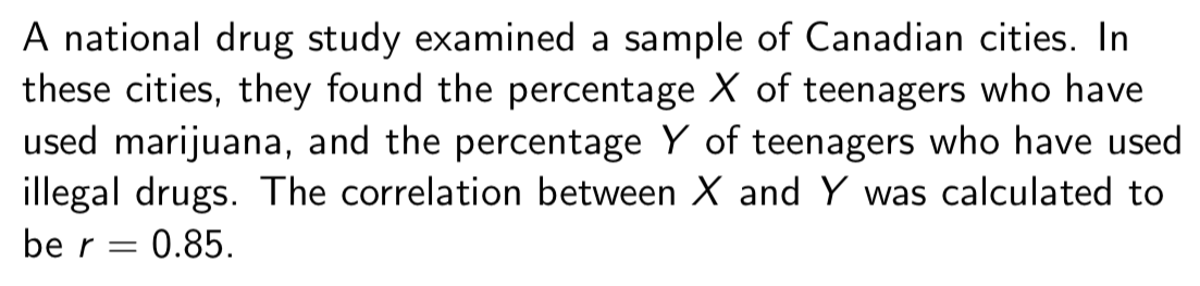 <p><strong>Example: </strong><span>Does marijuna use cause teenagers to try illegal drugs?</span></p>