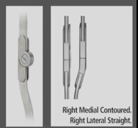 <ul><li><p>simple hinge </p></li><li><p>single axis </p></li><li><p>small compact design</p><ul><li><p>contoured joint head</p></li></ul></li></ul><p></p>
