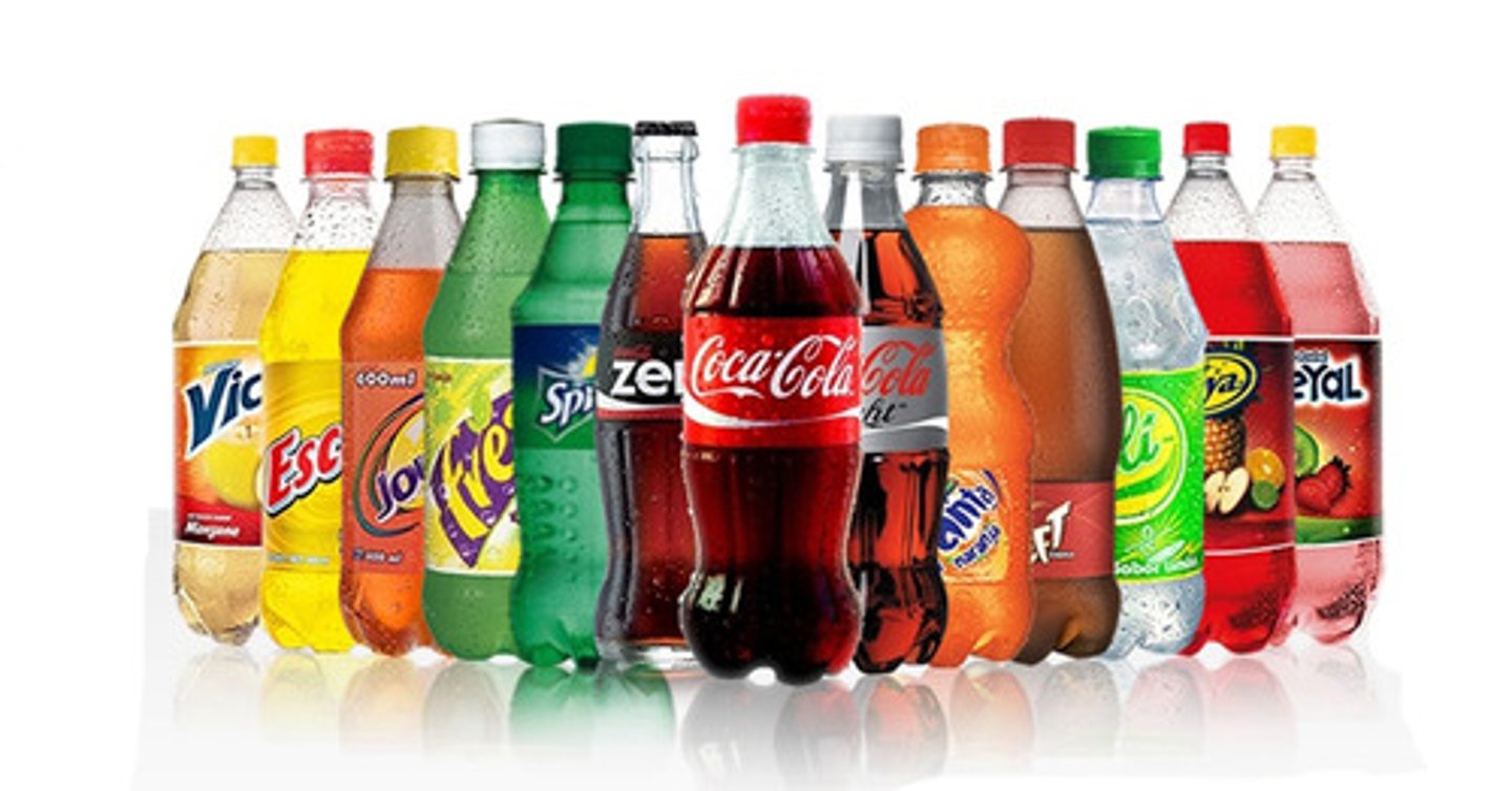 <p>soft drinks</p>