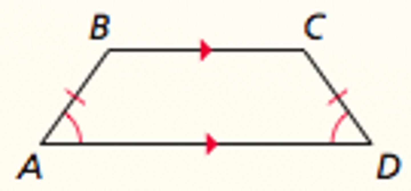 <p>If a trapezoid has a pair of congruent base angles, then it is an isosceles trapezoid.</p>
