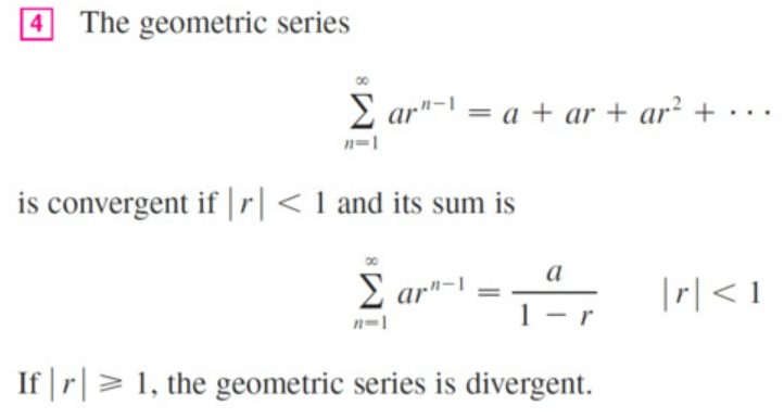 <p>Use if the ratio between each two consecutive terms of a series is constant</p>