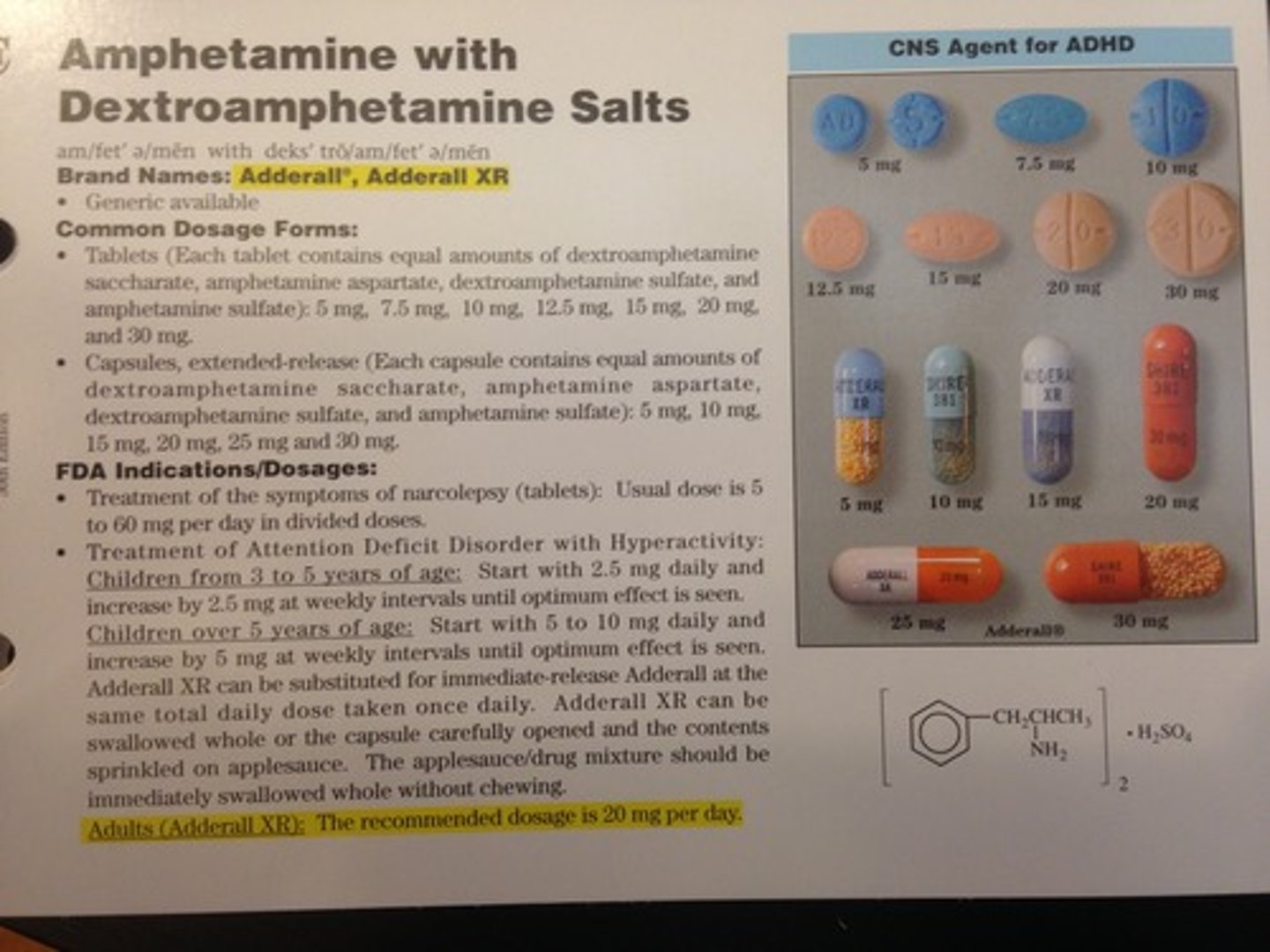 <p>Adderall</p><p>(ADHD)</p><p>Sch II</p>