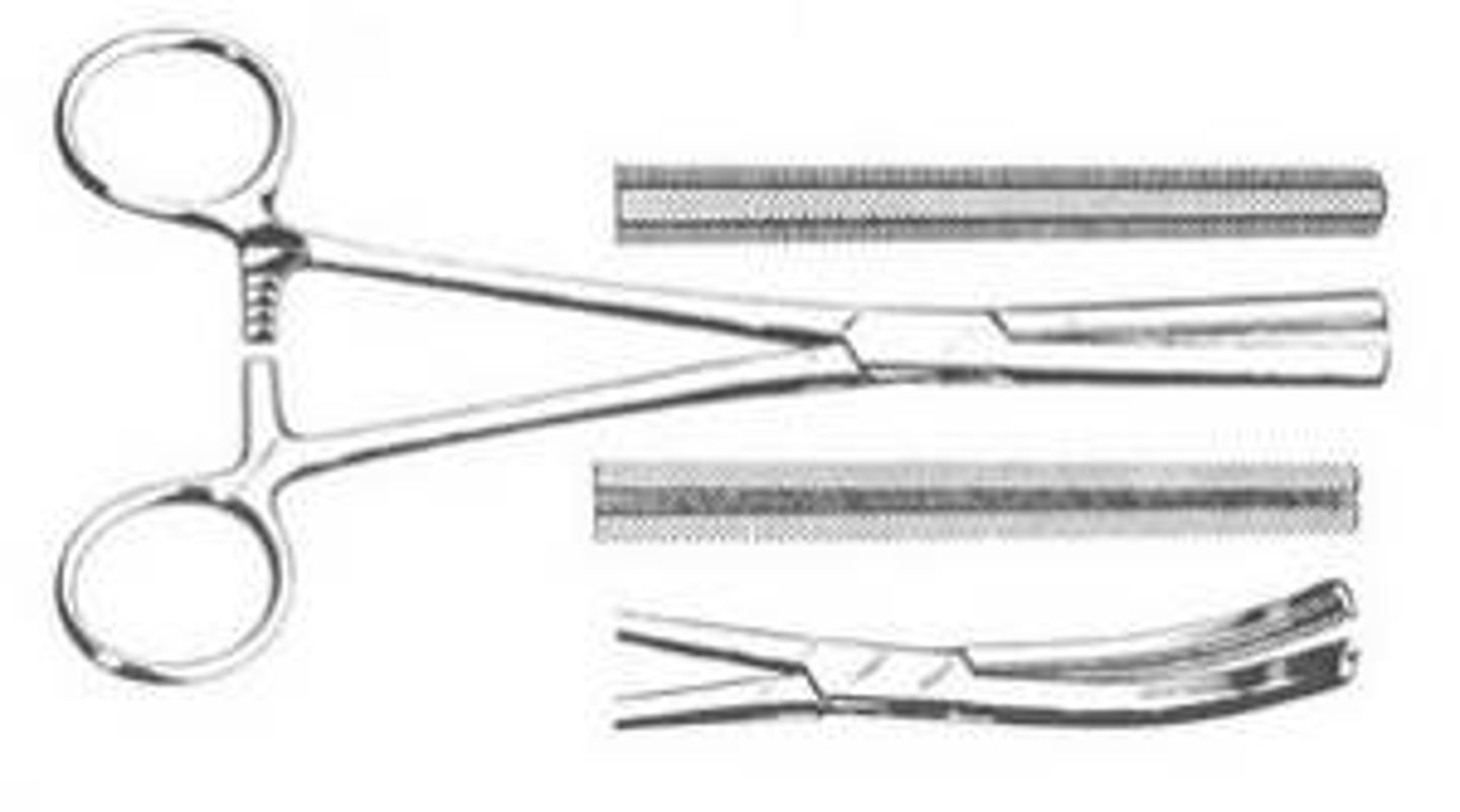 <p>Used for hemostasis and to prevent bleeding - Hemorrhage, Cross hatched &amp; serrated edges, Ratchet locking handle, Available in curved or straight</p>