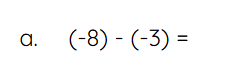<p>Use a number line to subtract:</p>
