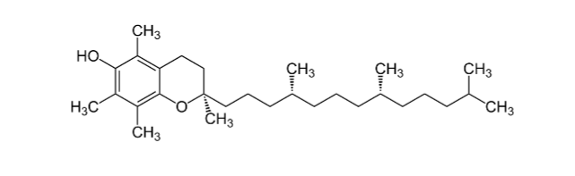 <p>Characteristics for Vitamin E</p>