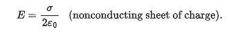 <p>perpendicular to plane of the sheet </p><p>has magnitude of </p>