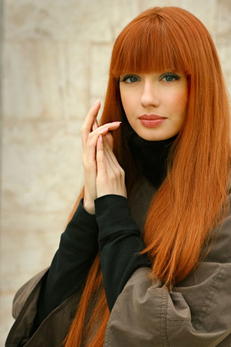 <p>red hair</p>