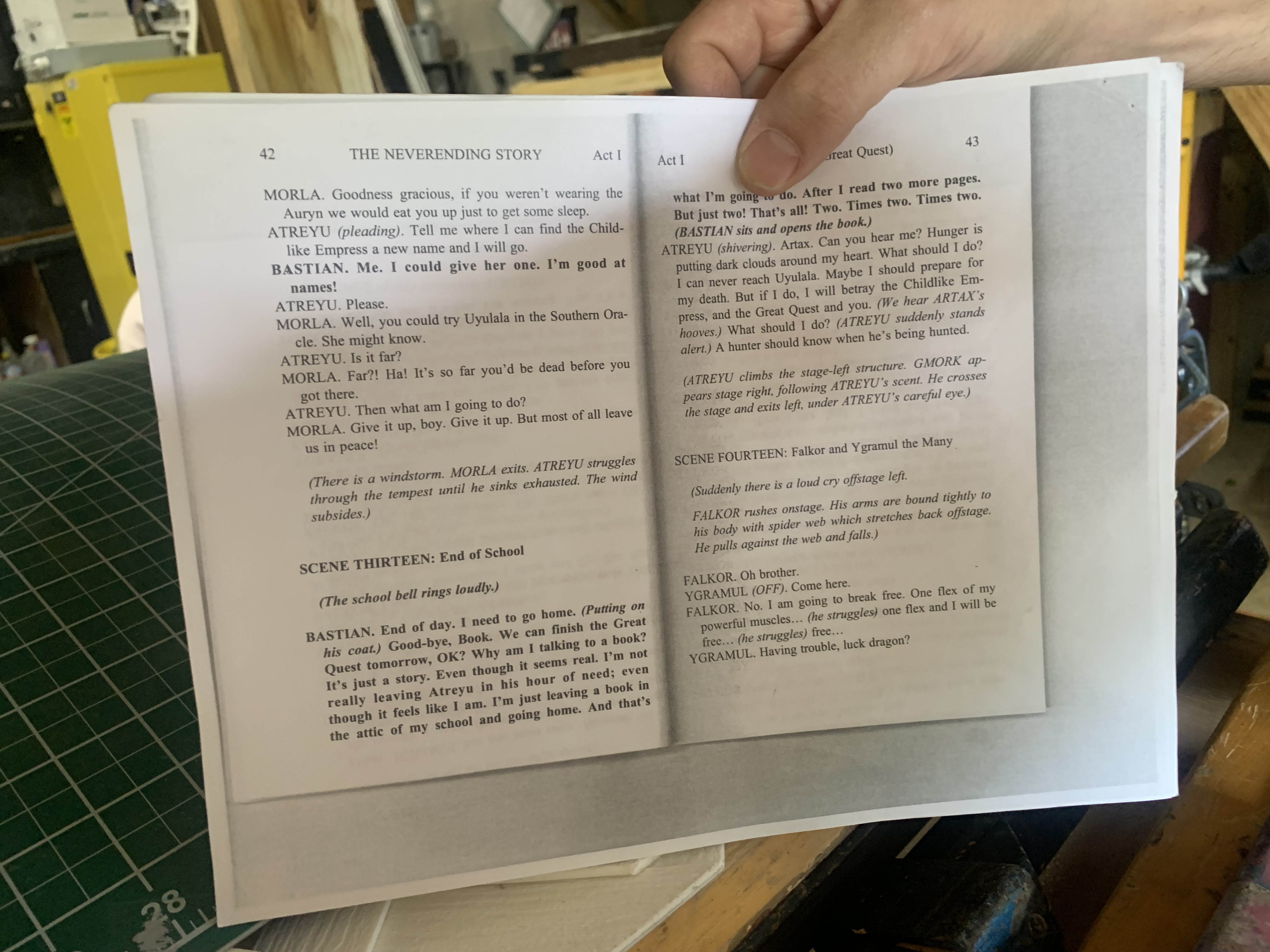 <p>Script, Score, Libretto, or Book?</p>