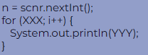 <p><span>A loop should output 1 to n in the format 12345..n. For example, if n is 5, the output is 12345. Based on the requirements, what should XXX and YYY be? Choices are in the form XXX / YYY.</span></p><p></p><p><span>a) </span>i = 0; i &lt; n  /  i</p><p>b) i = 1; i &lt; n  /  i + 1</p><p>c) i = 0; i &lt; n  /  i + 1</p><p>d) i = 1; i &lt; n  /  i</p>