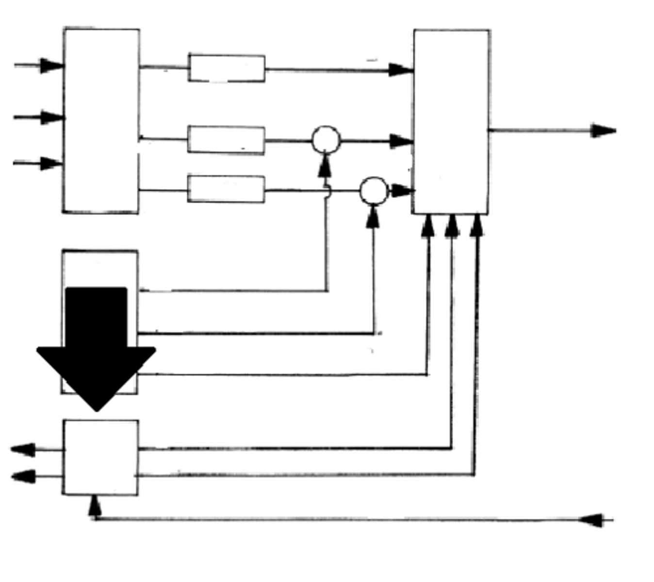 <p>part of the camera chain; produces an electronic synchronization signal, which keeps all scanning in step</p>