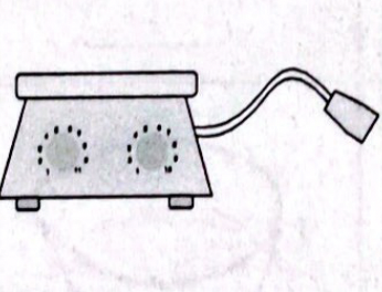 <p>Electric device that allows for controlled delivery of heat. Often contains a metallic stirrer to allow for mixing.</p>