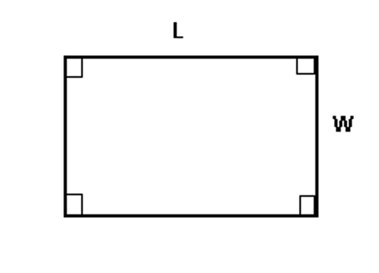 <p>P=2l+2w</p>