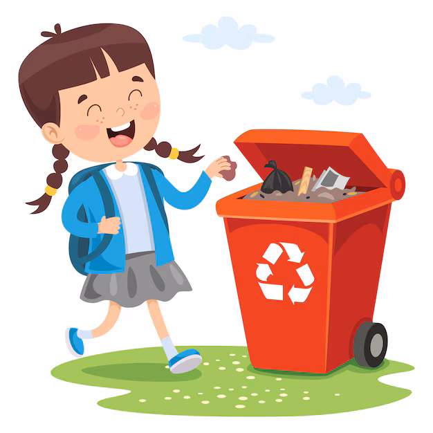 <p><strong>Throw trash in the bin and never leave it on the floor or under desks.</strong></p>