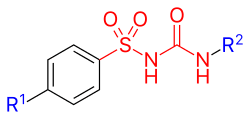 <p>Sulfonylureas (<strong>aromatic</strong>) </p>