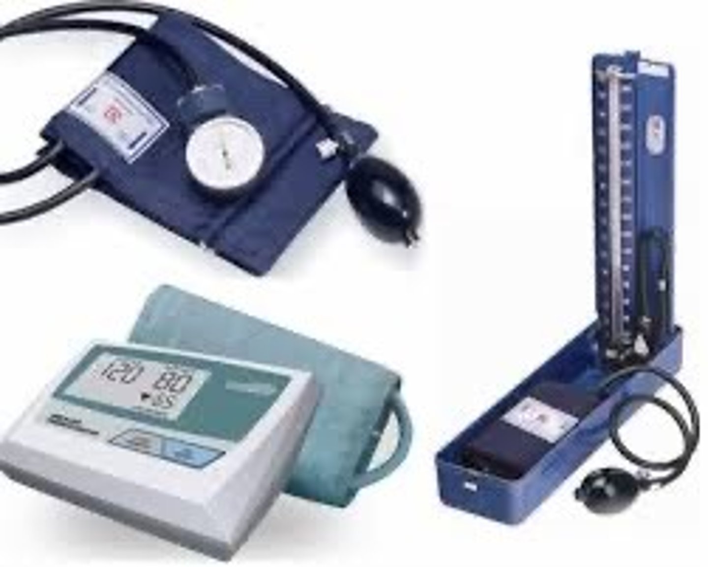 <p>instrument used to measure blood pressure</p>
