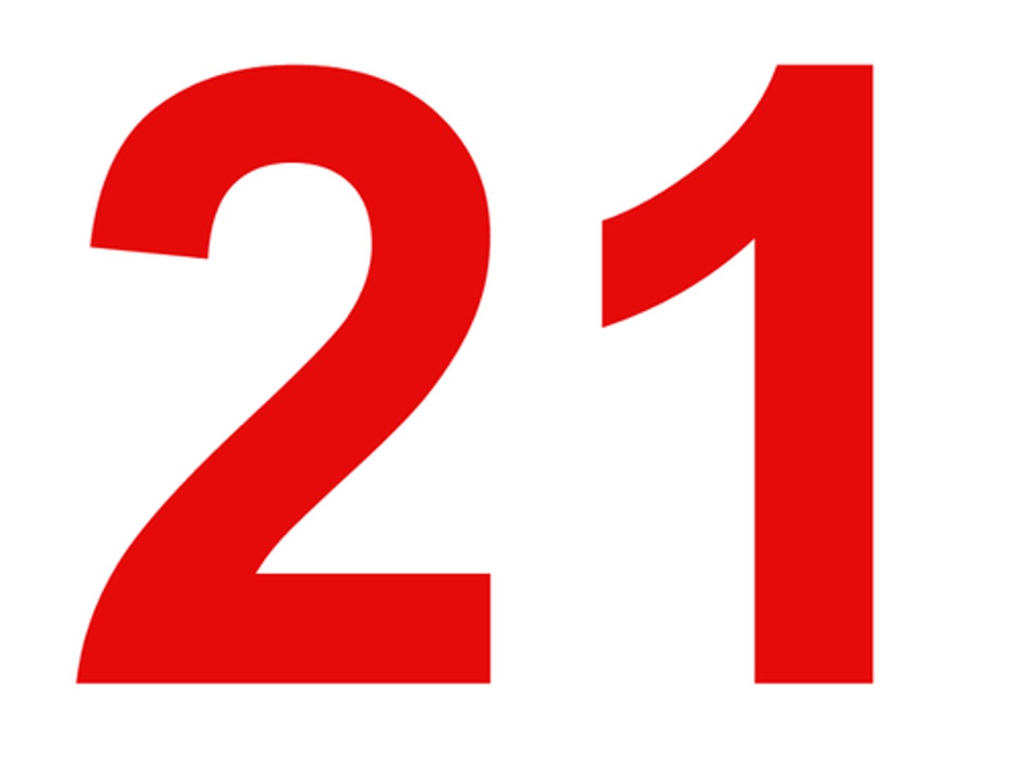 <p>21 (twenty-one)</p>