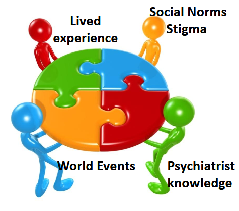 <ul><li><p>DSM stands for Diagnostic and Statistical Manual of Mental Disorders</p></li><li><p>The current and latest edition is the DSM-5-TR, published in March 2022</p></li><li><p>It grew from a tradition filled with haphazard science and politically driven choices</p></li><li><p>Any steps forward in the reform of insane asylums were followed by steps backward.</p></li></ul><p></p>