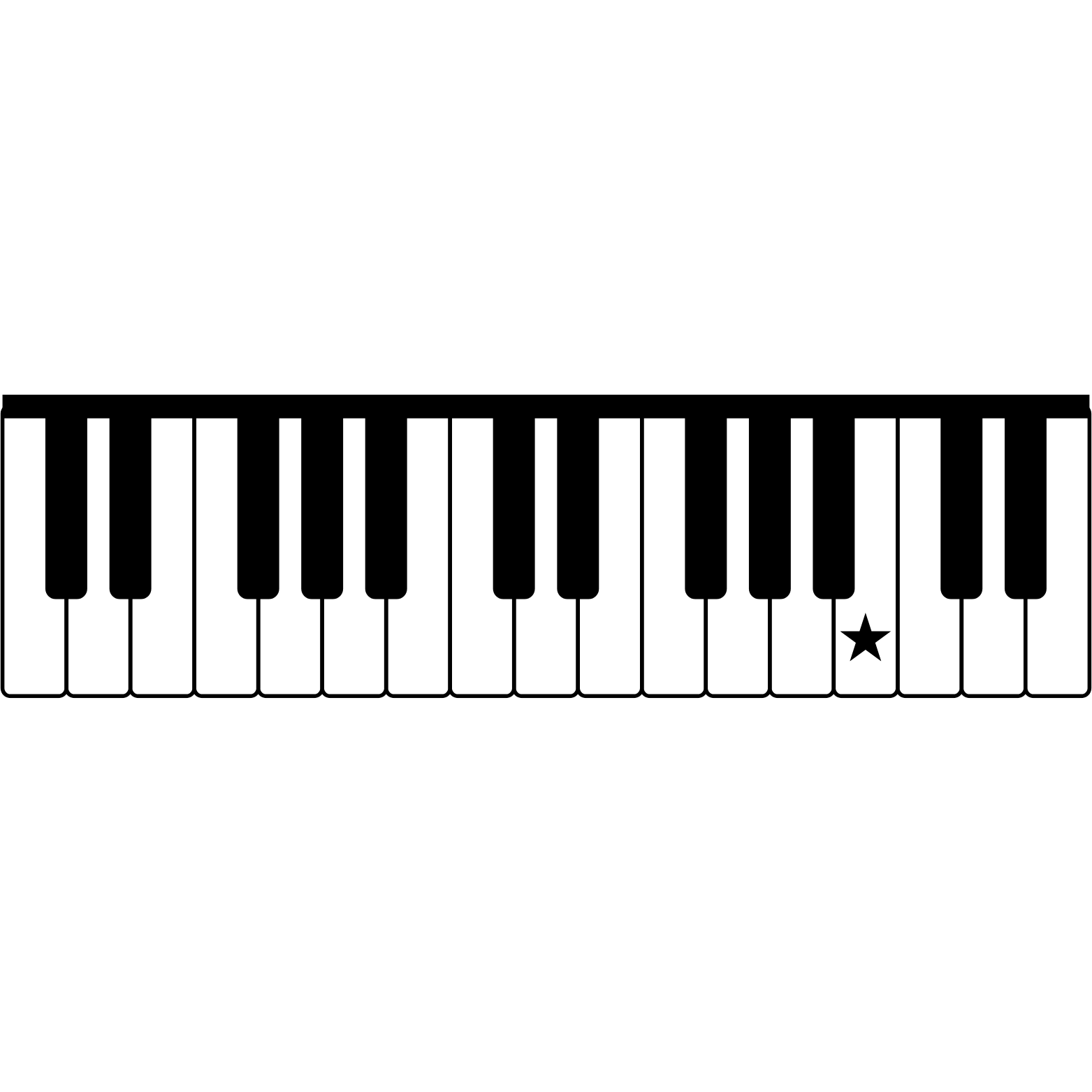 <p>What note is the star on?</p>