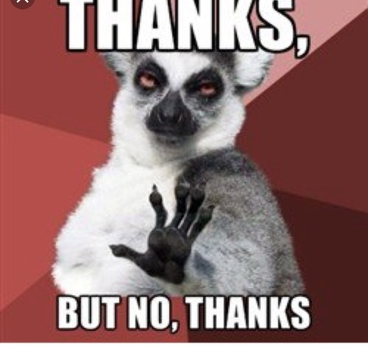 <p>Thanks, but I can't</p>