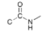 <p>A carbon bound to a carbon bound to a NH group which is bounded to a carbon and a double bond to oxygen</p>