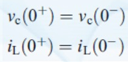 <p>the values related to capacitor/inductor can not instantaneously change, so the values at t=0+ (right after switch is opened) would be the same as the values at t=0- (right before switch is opened)</p><p>see image </p><p></p>