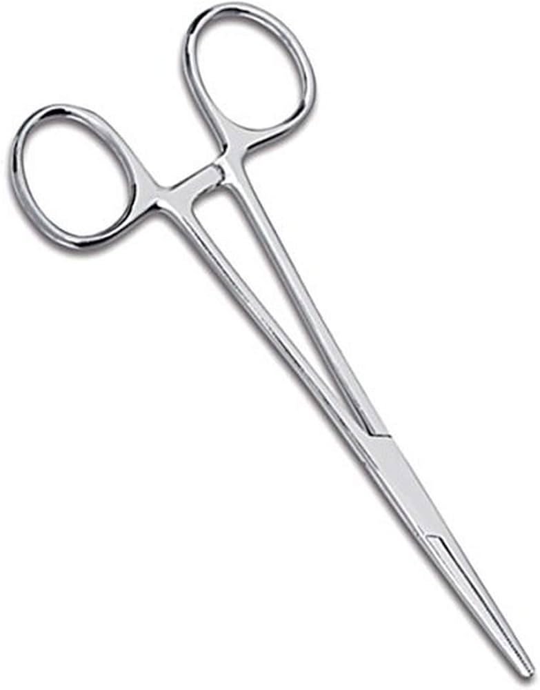 <p>used for occluding bleeders before ligation (forceps) ; running about half down the jaw ; (BIGGER JAW)</p><p></p><p></p>